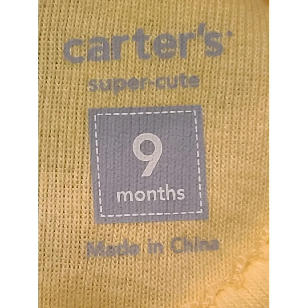 Carters‎ Baby Girl Yellow Butterfly Tiered Dress Bloomers 2 Piece Set 9 Months